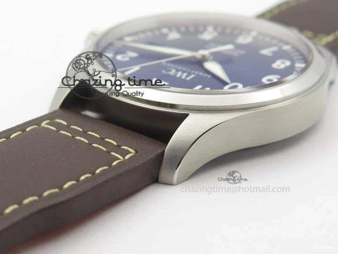 MIROTIME 0409 Mark XVIII Le Petit Prince IW327004 SS Mk Maker Best Edition Blue Dial On Brown Leather Strap A TimelessDesign 7296